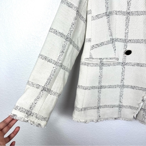 Ann Taylor Windowpane Tweed Blazer size 4 - Picture 5 of 11